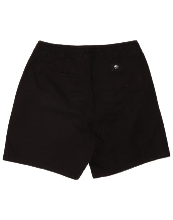 VANS Mens Relaxed Fit Chino Shorts Pequeno W28 Algodão Preto
