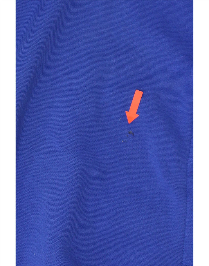 PUMA Mens Graphic Zip Hoodie Sweater XL Blue Colourblock Vintage Puma and Second-Hand Puma from Messina Hembry 
