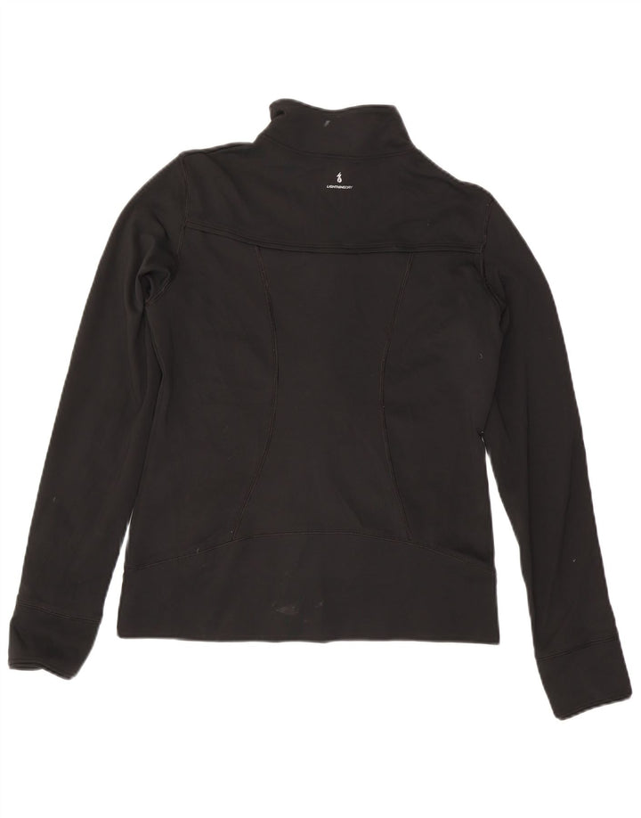 New Balance Womens Tracksuit Top Jacket UK 12 Médio Preto Poliéster