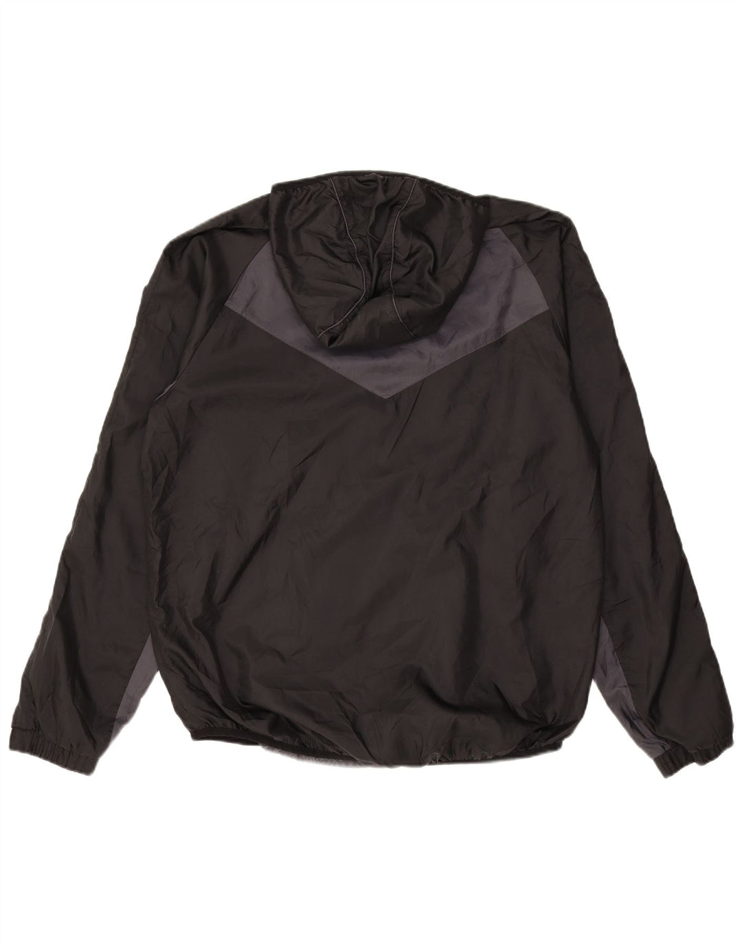 PUMA Mens Hooded Tracksuit Top Jacket Grande Preto Colorblock Poliéster