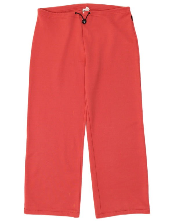 Calça de treino feminina Asics Joggers UK 14 grande poliéster rosa