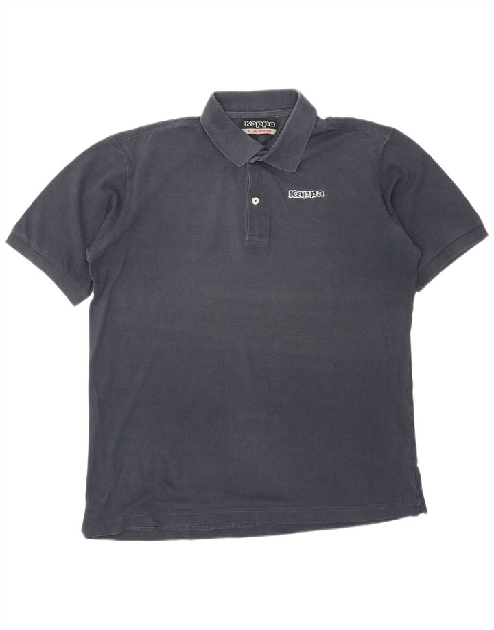 Camisa polo masculina KAPPA grande algodão azul marinho