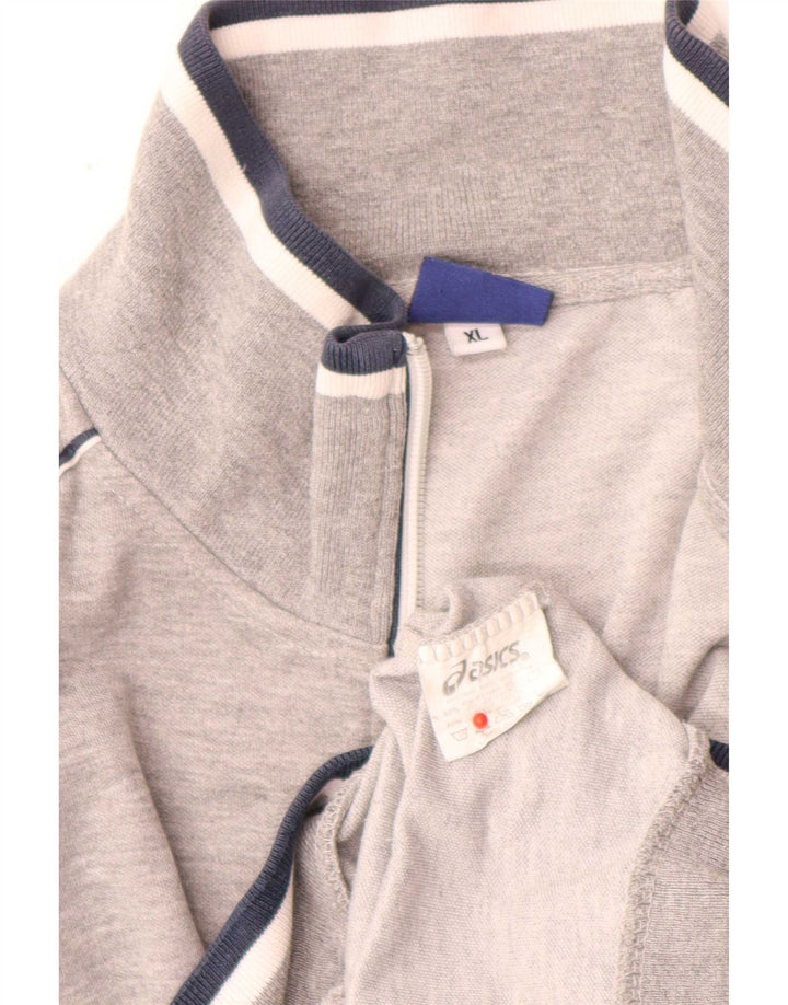 Asics Masculino Graphic Tracksuit Top Jacket XL Cinza Poliéster Esportes