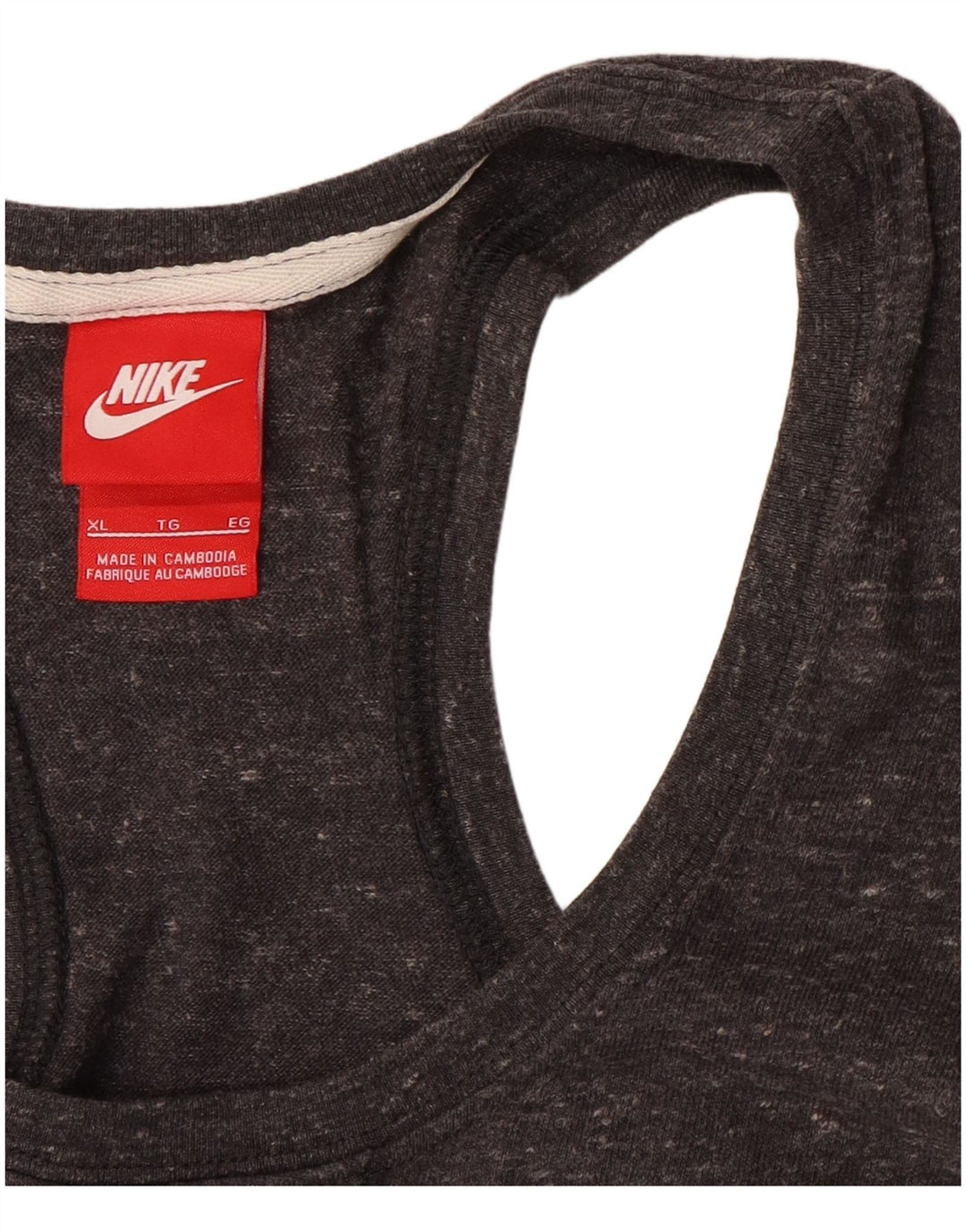Colete feminino Nike UK 18 XL cinza manchado