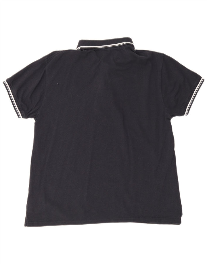Camisa polo masculina Sergio Tacchini médio algodão azul marinho