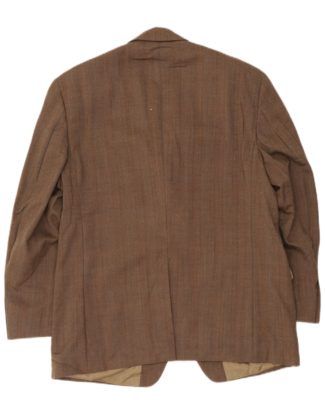 Jaqueta Blazer Masculina Ralph Lauren com 2 Botões Reino Unido 43 Lã Espinha de Peixe Bege Grande