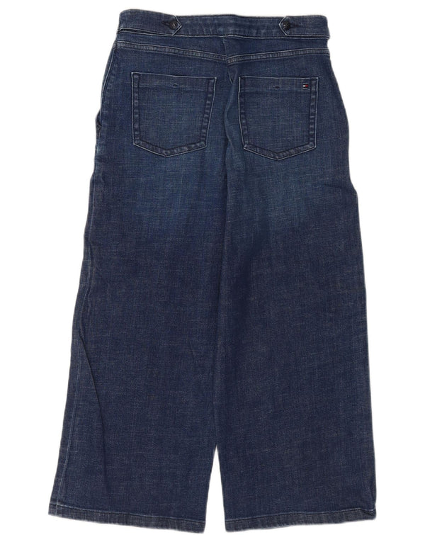 Jeans feminino Tommy Hilfiger com perna larga W29 L23 algodão azul