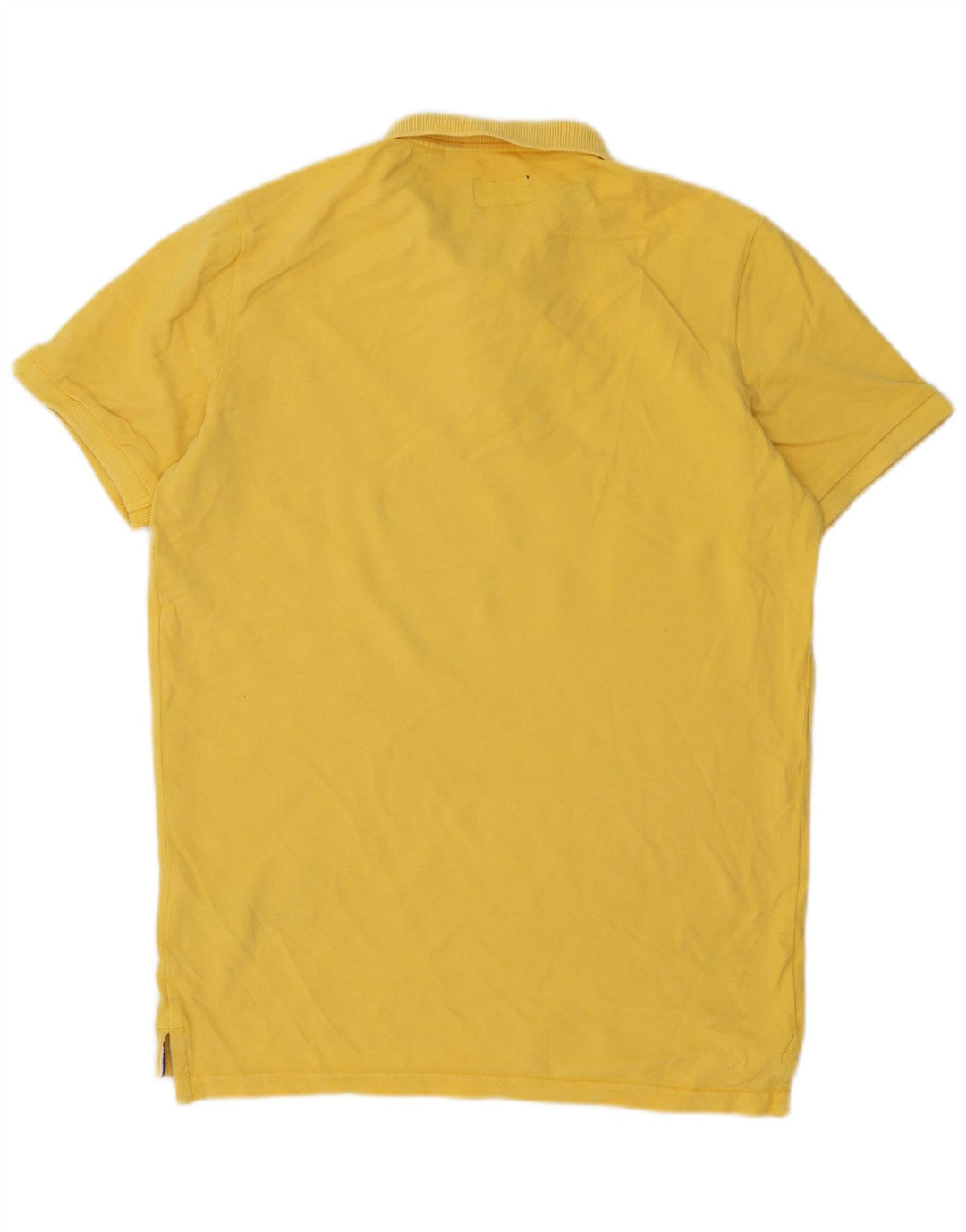 Camisa polo masculina Superdry grande algodão amarelo