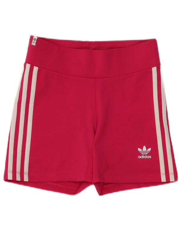 Adidas Womens Sport Shorts UK 8 Pequeno Rosa Poliéster Esportes
