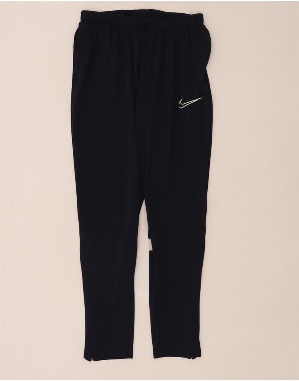 Calça de treino masculina Nike Dri Fit médio azul marinho colorblock poliéster