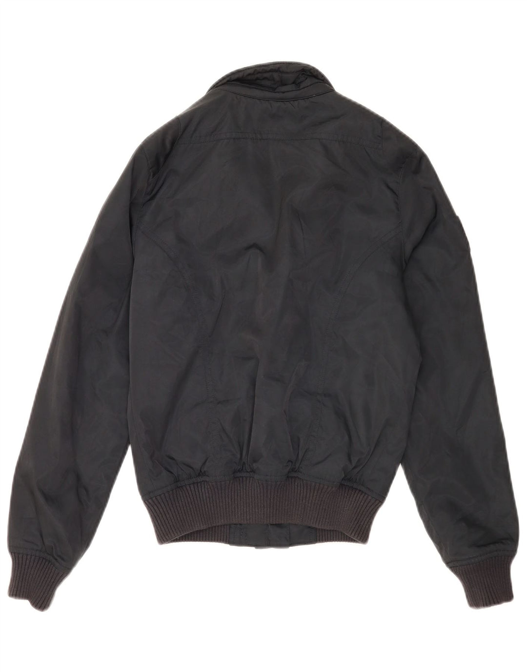 Jaqueta bomber feminina BACI & ABBRACCI UK 10 pequena azul marinho poliéster