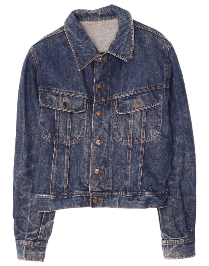 Jaqueta jeans masculina Jesus UK 38 algodão azul médio