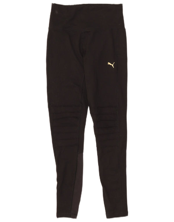 Leggings Puma Feminina UK 10 Pequenas Pretas