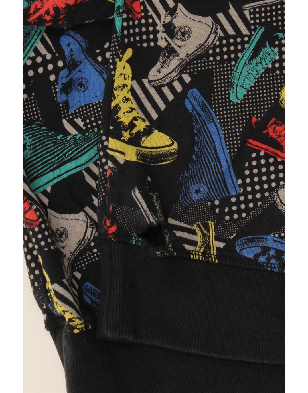 Converse masculino gráfico moletom jumper médio algodão multicolorido