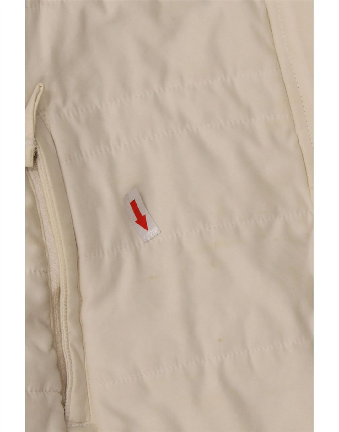 WEIRD FISH Womens acolchoado Gilet UK 14 grande poliéster branco