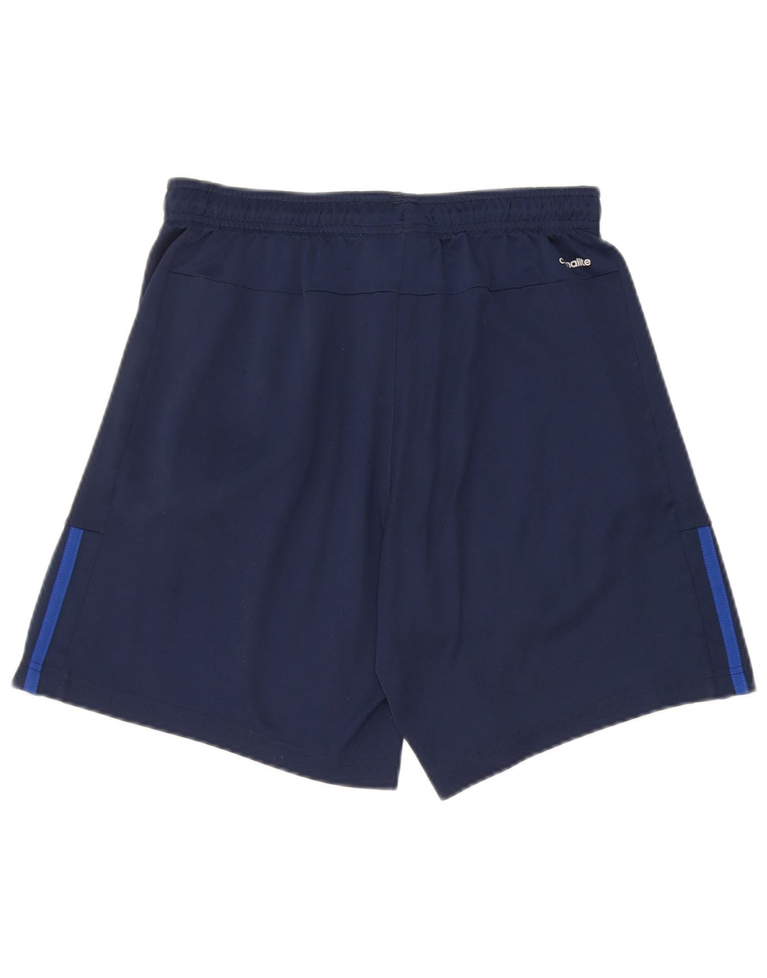 Shorts esportivos masculinos Adidas pequenos poliéster azul marinho