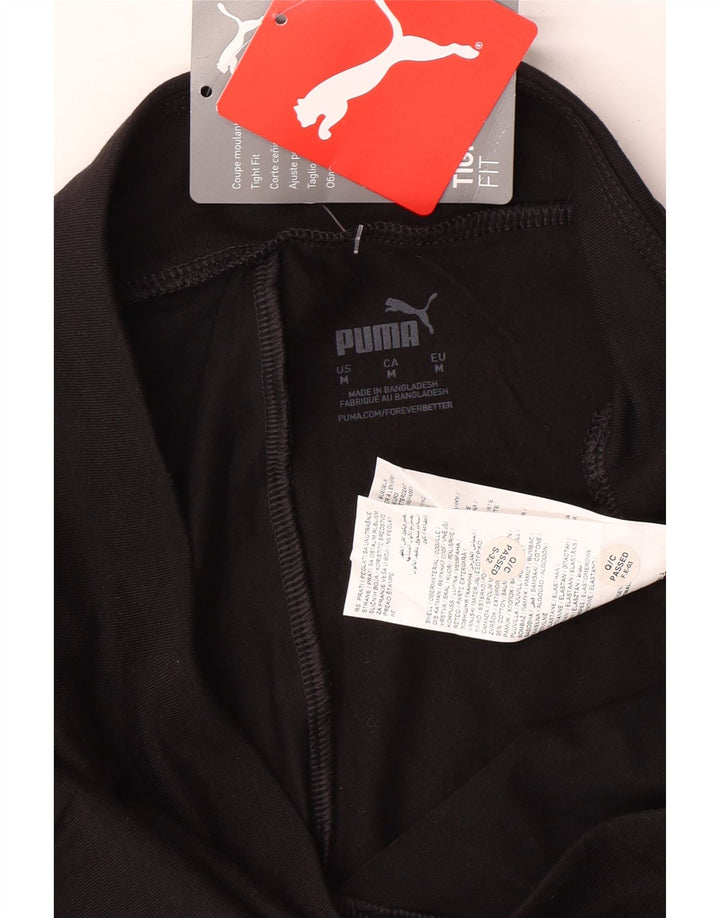 Leggings PUMA Feminino UK 12 Médio Algodão Preto