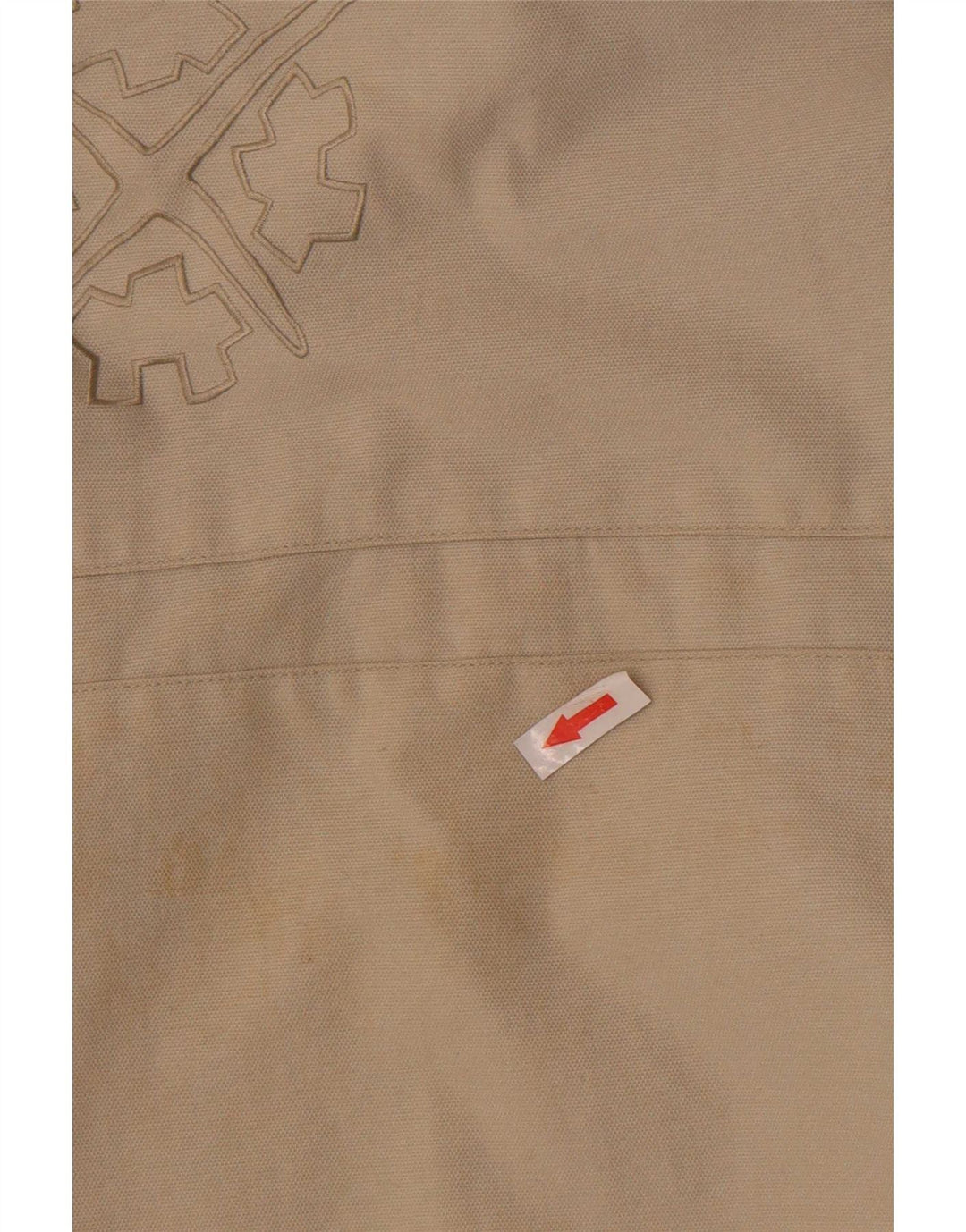 Jaqueta corta-vento masculina Exxtasy Loose Fit UK 36 pequena bege nylon