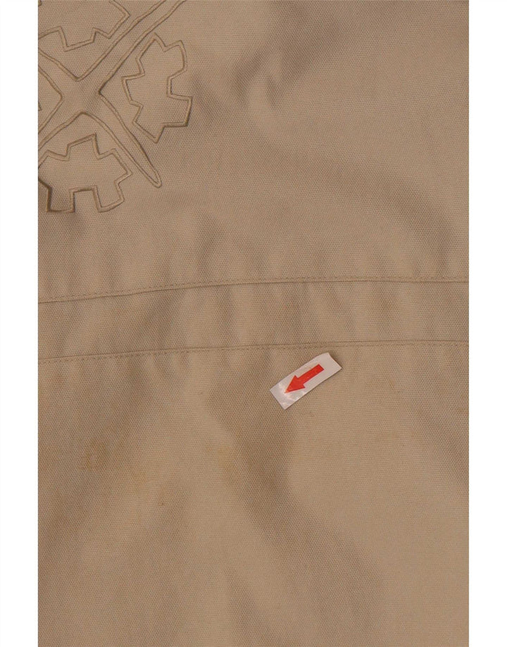 Jaqueta corta-vento masculina Exxtasy Loose Fit UK 36 pequena bege nylon