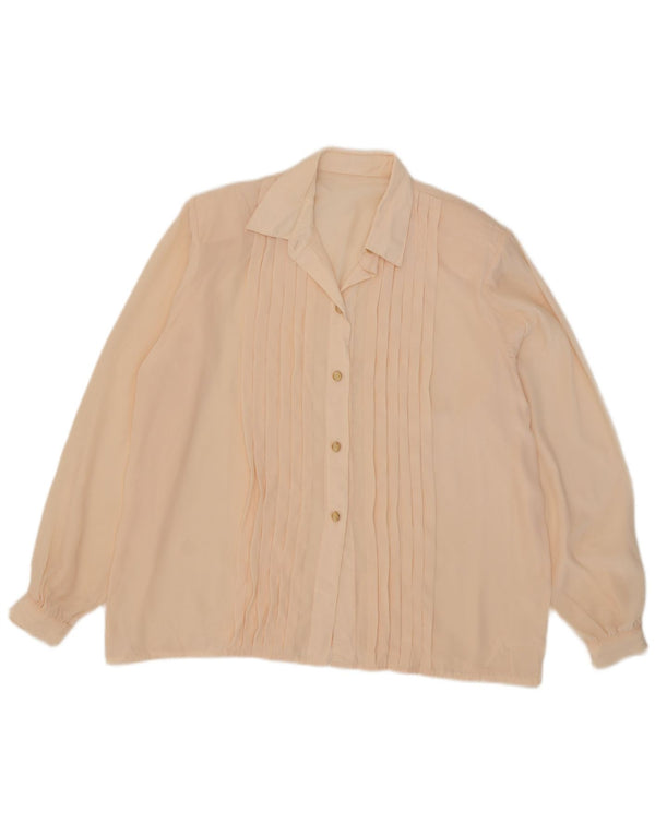Blusa feminina vintage oversized UK 18 XL rosa