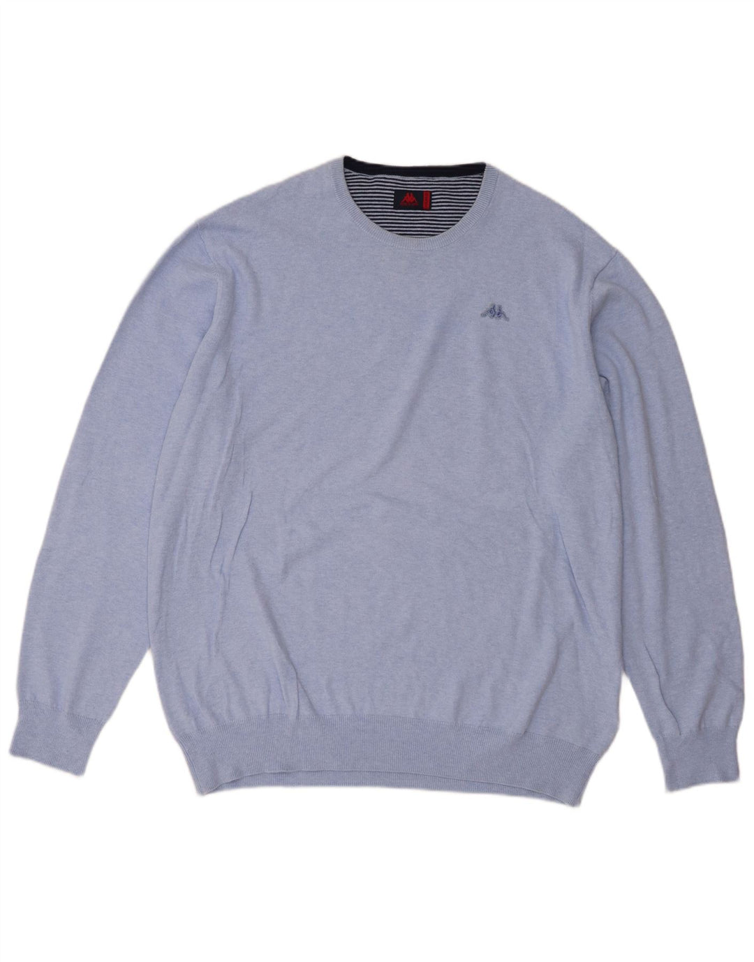 Suéter masculino Kappa com gola redonda 2XL algodão azul