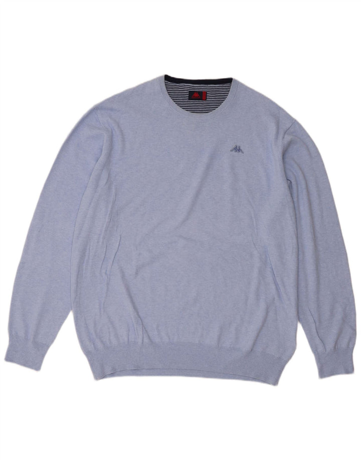 Suéter masculino Kappa com gola redonda 2XL algodão azul