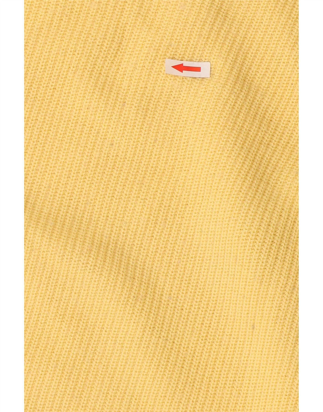 Suéter vintage masculino com gola redonda, grande bloco colorido amarelo