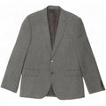 Jaqueta blazer masculina Jaeger com 2 botões Reino Unido 40 grande lã cinza