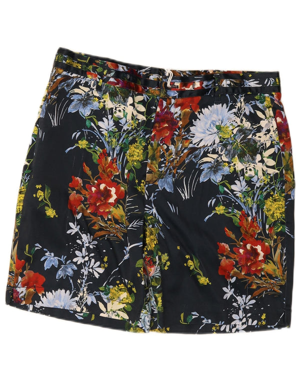 Zara Mens Hawaiian Chino Shorts EU 42 Grande W32 Multicolorido Floral