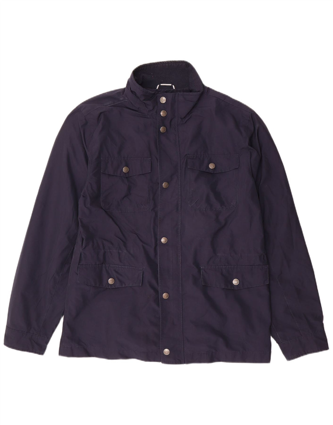 Jaqueta utilitária masculina UK 38 da roupa da tripulação poliéster azul marinho médio