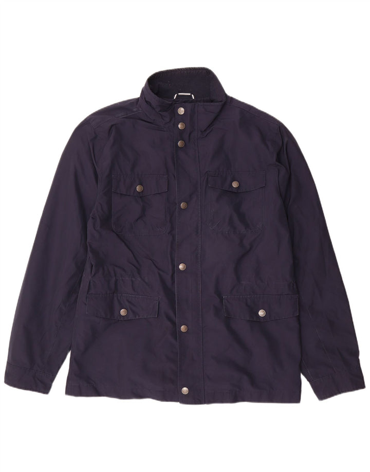 Jaqueta utilitária masculina UK 38 da roupa da tripulação poliéster azul marinho médio