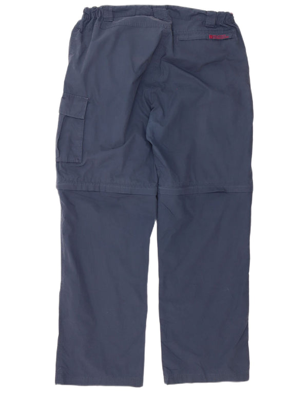 Calça cargo feminina Mountain Warehouse UK 16 grande W36 L31 azul marinho