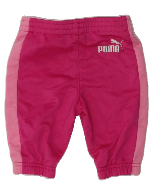 Calça de treino PUMA para bebês meninas 0-3 meses rosa colorblock