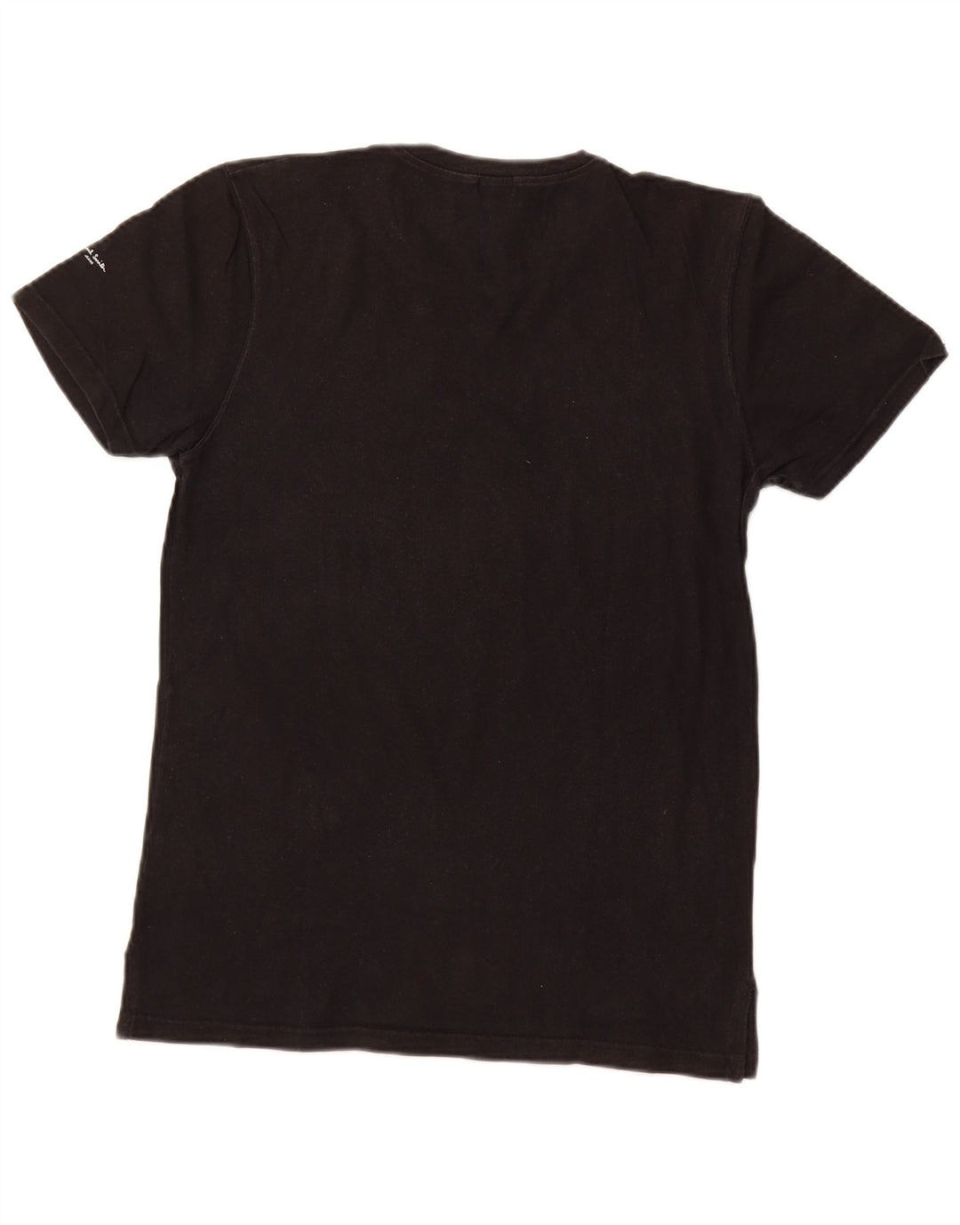 PAUL SMITH Camiseta feminina Triumph Graphic Top Reino Unido 12 algodão preto médio