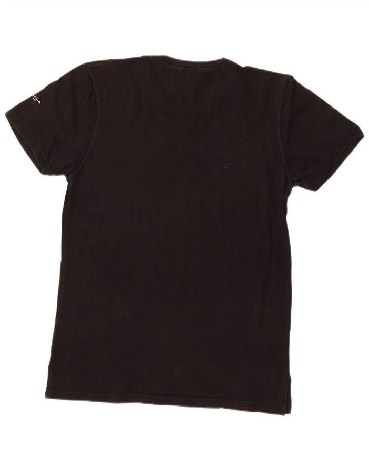PAUL SMITH Camiseta feminina Triumph Graphic Top Reino Unido 12 algodão preto médio