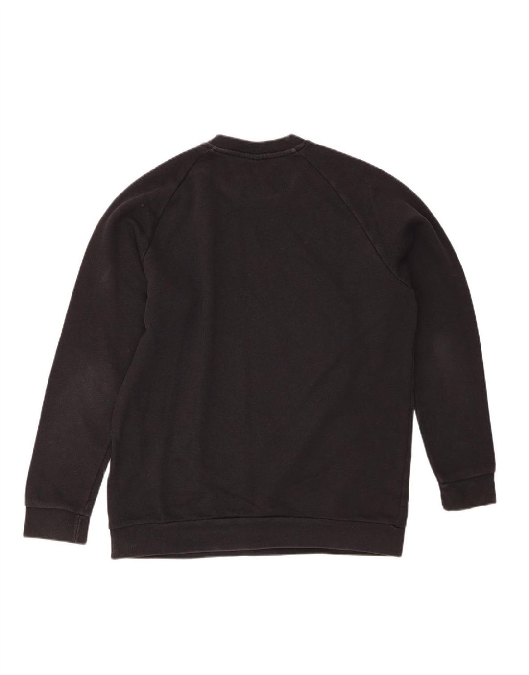 ADIDAS Mens Graphic Sweatshirt Jumper Grande Algodão Preto