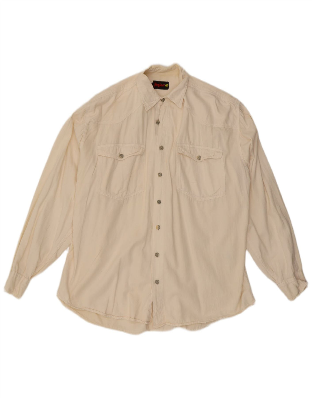 Camisa masculina JINGLERS grande de algodão branco