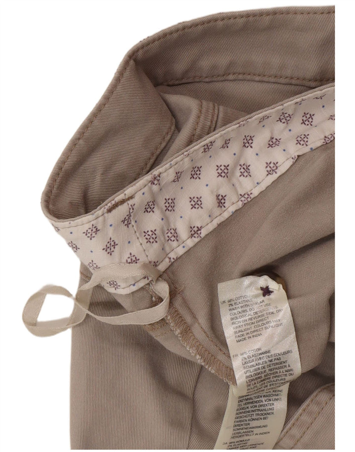 Saia reta feminina White Stuff UK 14 grande W32 algodão cinza