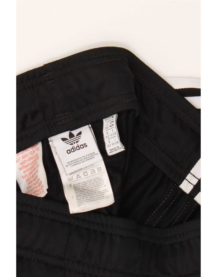 Adidas meninos calças de treino joggers 11-12 anos preto poliéster