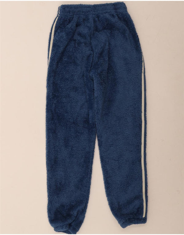 Adidas Womens Fleece Tracksuit Calças Joggers UK 4 XS Azul Poliéster