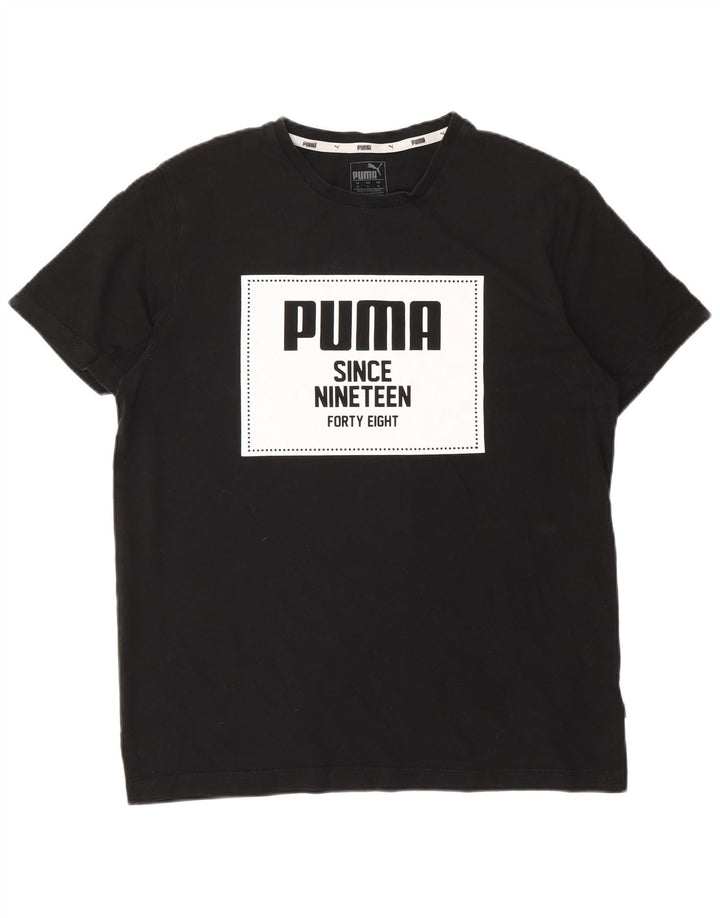 Camiseta masculina PUMA Graphic Top Médio Preto