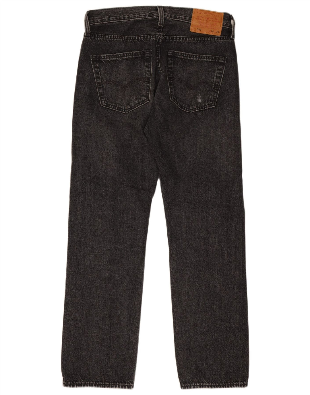 Calça jeans masculina Levi's 501 Straight W28 L28 cinza algodão