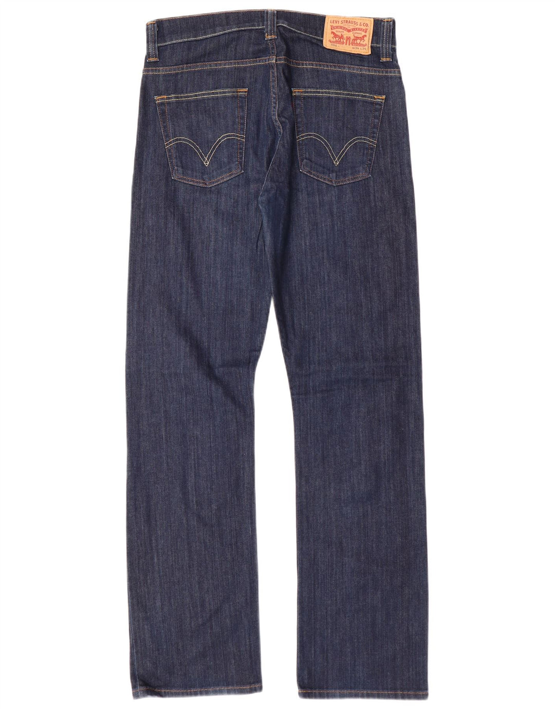 Levi's Masculino 506 Straight Jeans W34 L34 Azul Marinho Algodão