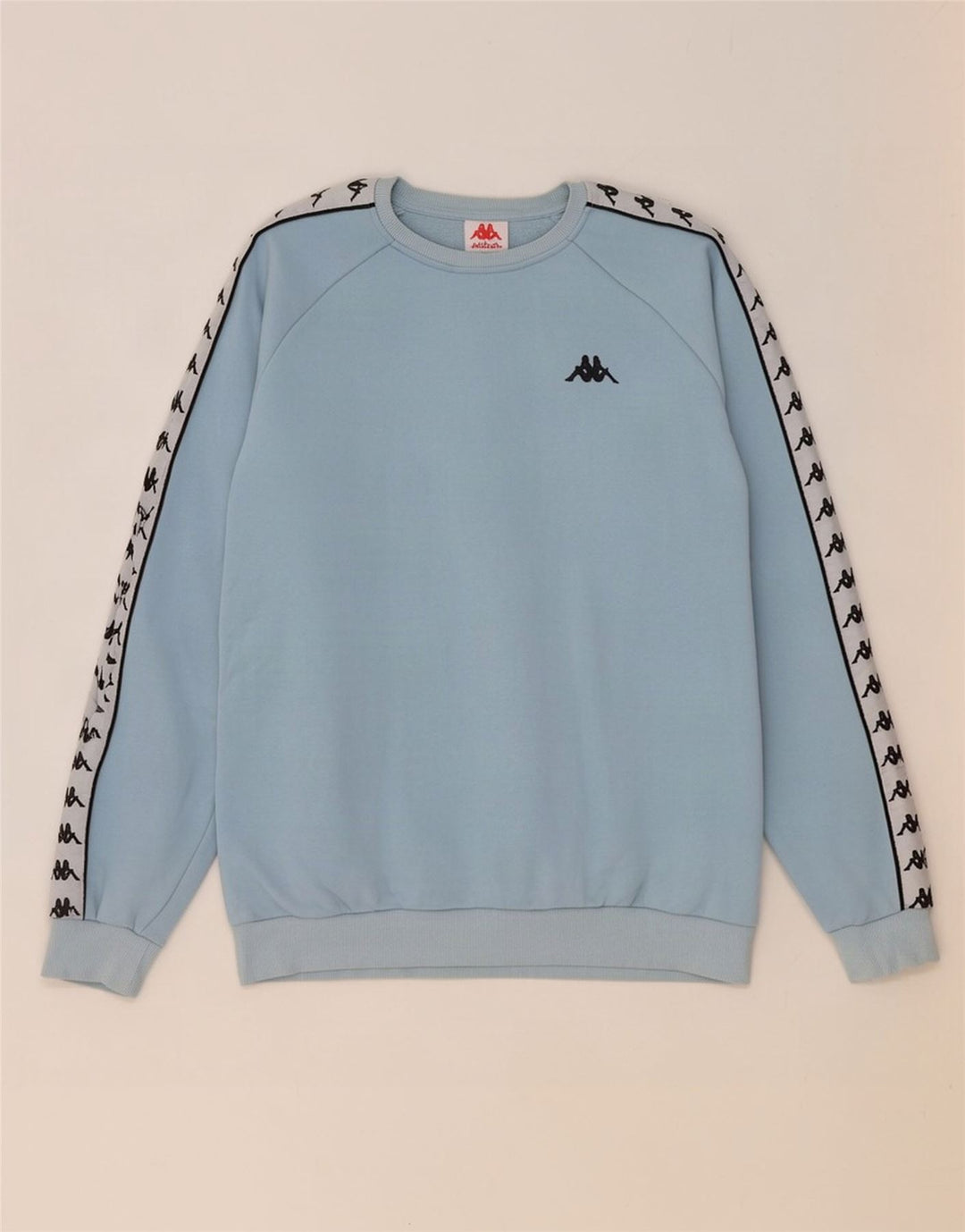 Kappa moletom gráfico masculino jumper grande azul colorblock algodão