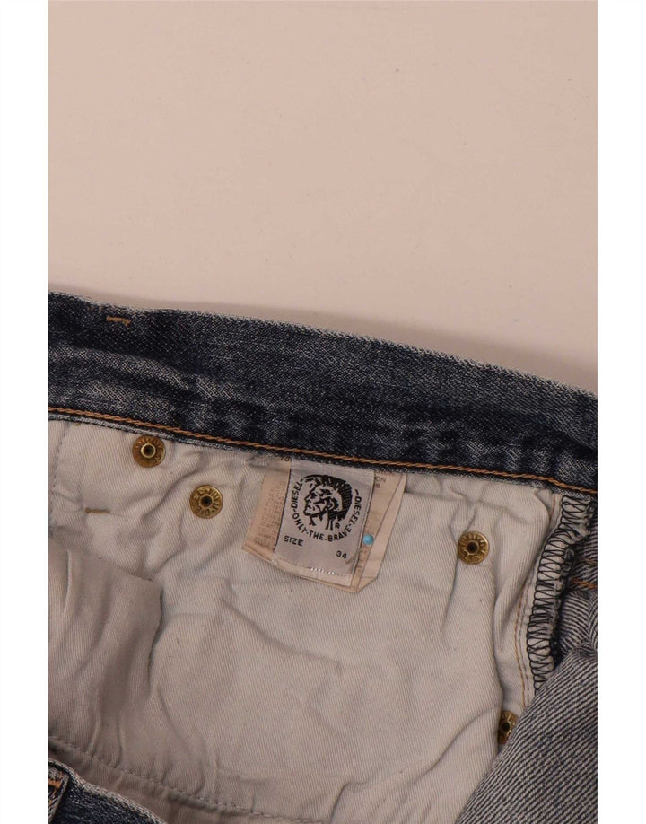 Jeans retos masculinos Diesel W34 L30 algodão azul