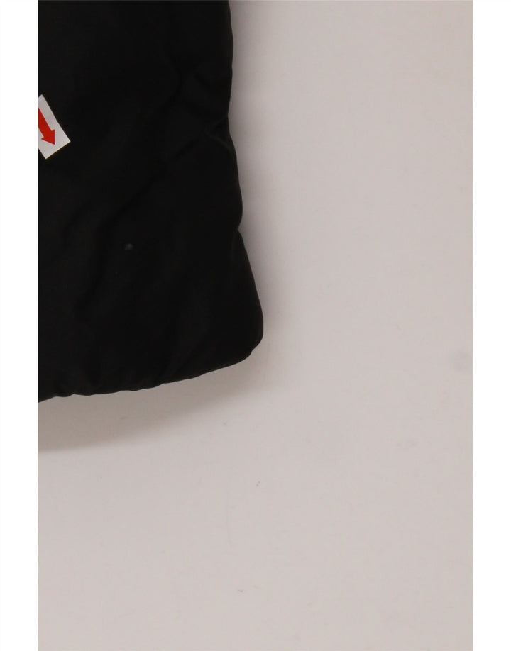 Jaqueta masculina acolchoada com capuz JACK WOLFSKIN UK 40 poliéster preto médio