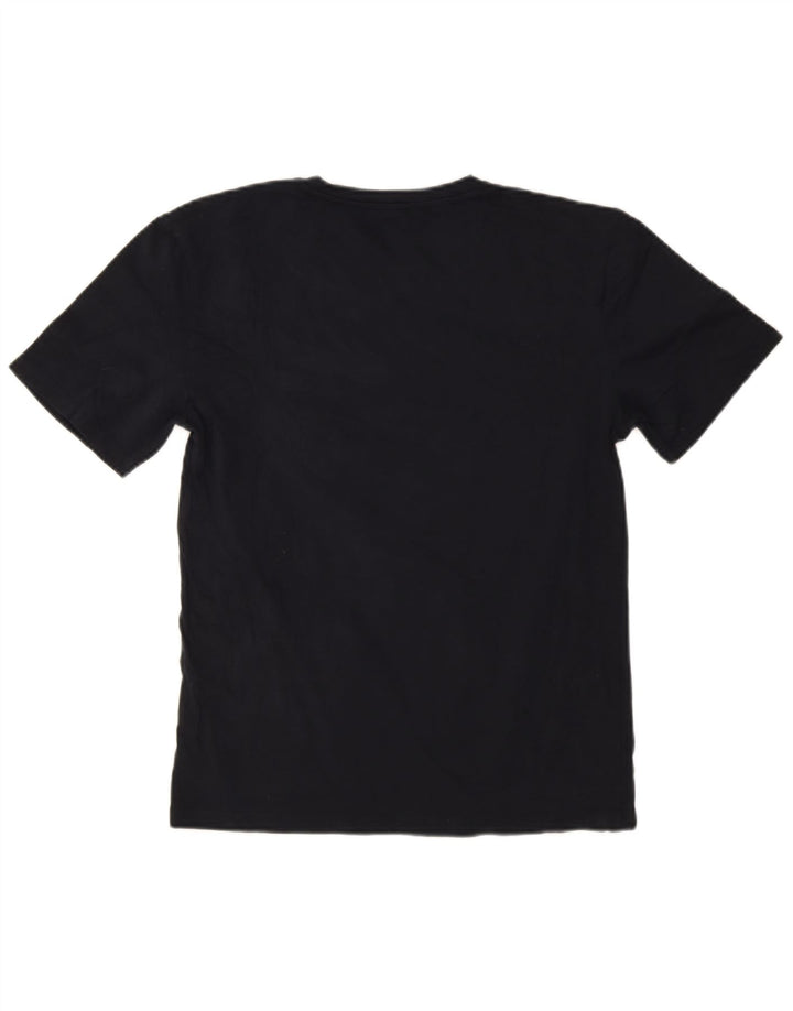 Camiseta masculina Zara Top grande azul marinho