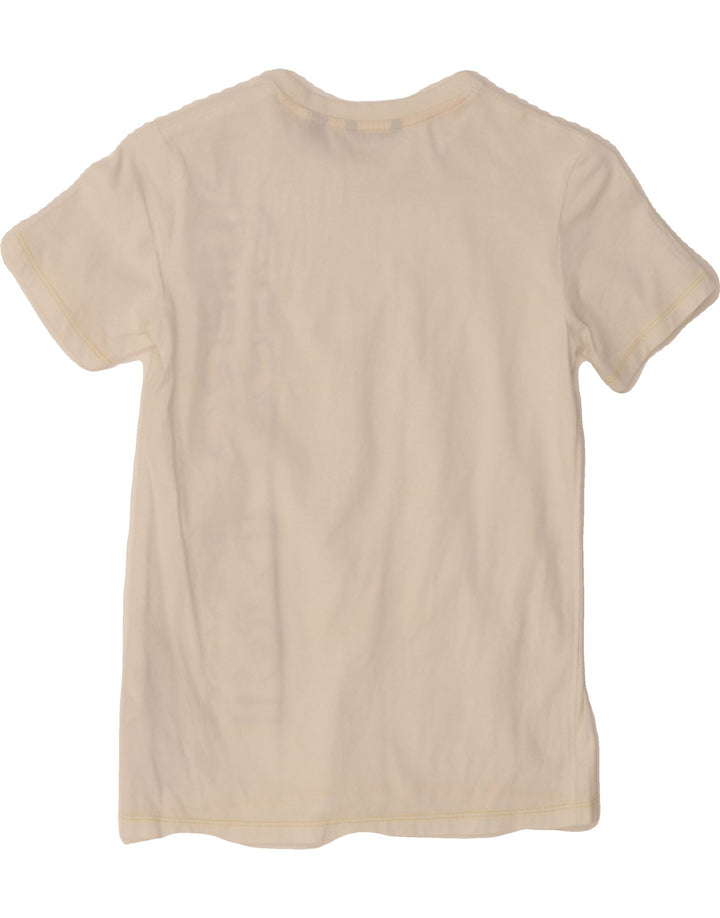 GUESS Boys Graphic T-Shirt Top 9-10 Years Off White Cotton Vintage Guess and Second-Hand Guess from Messina Hembry 