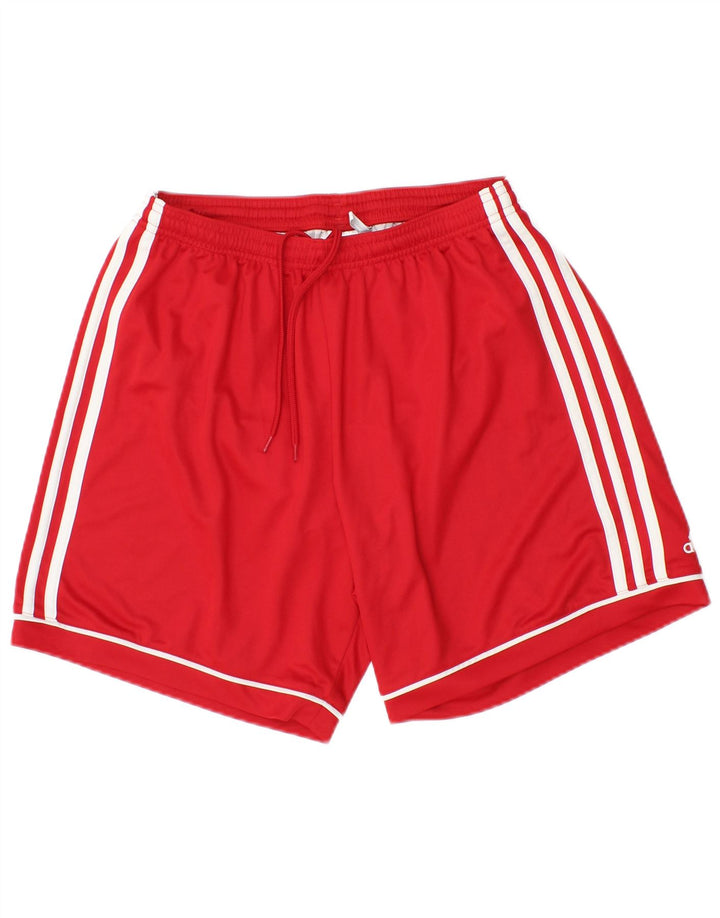 Adidas Mens Climalite Sport Shorts Médio Poliéster Vermelho
