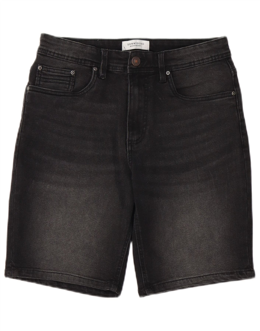 Shorts jeans feminino SONNY BONO IT 44 médio W29 algodão preto